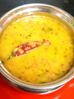 A picture of Dal Tadka fry restaurant style dish.