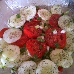 A picture of Cucumber & tomato salad.