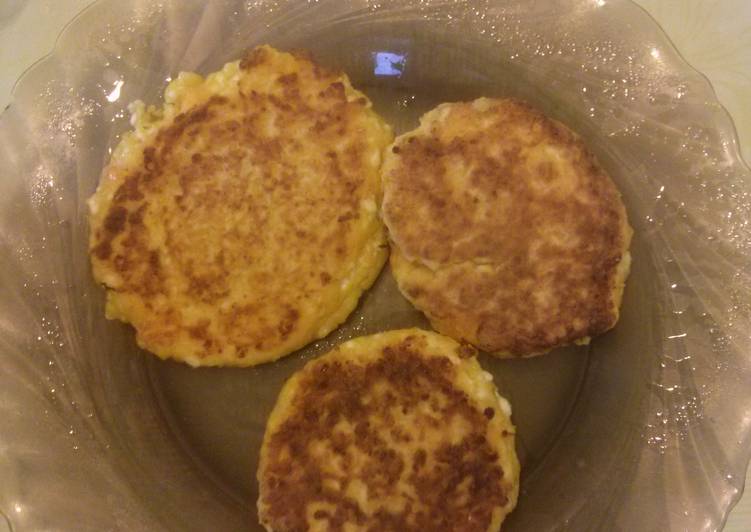 Cheese pancakes with pumkin