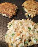 Tortitas de arroz con vegetales