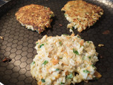 Tortitas de arroz con vegetales