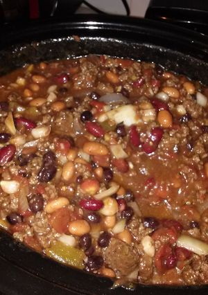 A picture of Taco chili.