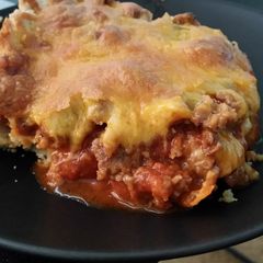A picture of Sausage Pizza Bake.