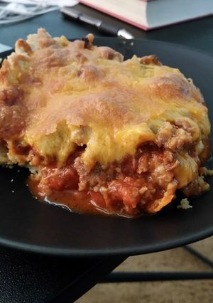 A picture of Sausage Pizza Bake.