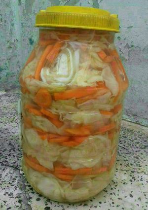 صورة لوصفة مخلل الملفوف والجزر