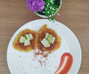 Resep Teruji Pancake kentang topping abon Minggu Ini