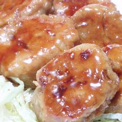 A picture of Fluffy Crispy Lotus Root Chicken Tsukune Patties.