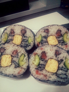 A picture of Sushi mosaic.