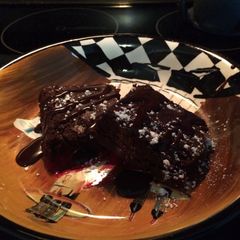 A picture of Flourless Chocolate Rum Cake with Chocolate Rum Glaze.