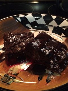 A picture of Flourless Chocolate Rum Cake with Chocolate Rum Glaze.