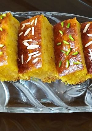 عکسی از دستور کیک باقلوایی (کیک شربتی)