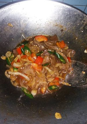 Foto resep Sapi cabe hijau