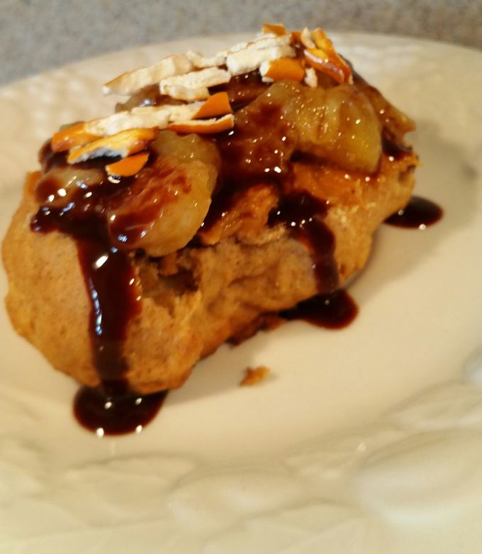 A picture of Peanut Butter & Banana Shortcake.