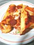 Cannelloni di crêpes con prosciutto cotto e mozzarella