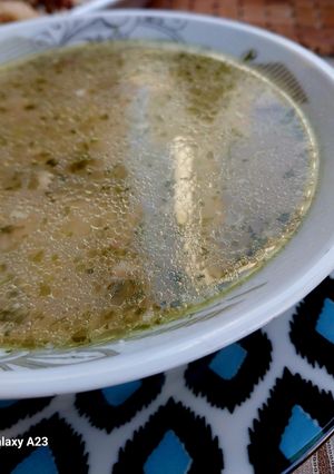 صورة لوصفة شوربة الفطر مع الكرفس المجفف