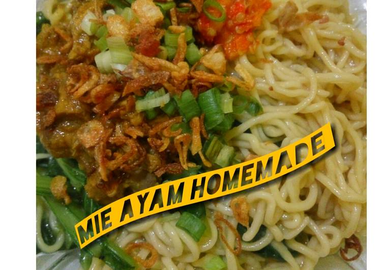 Resep Mie ayam homemade Yang Bisa Manjain Lidah