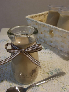 A picture of Milk Coffee Pudding Without Egg Yolks.