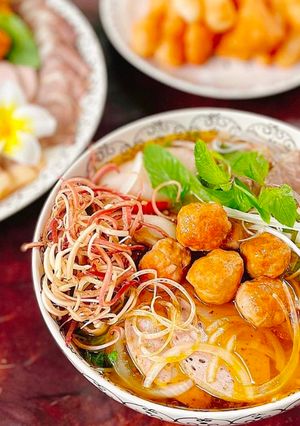 Hình của món Bún bò Huế.
