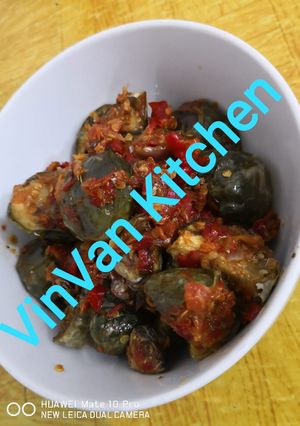 Foto resep 11. Balado Terong Ijo Ikan Asin