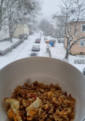 Foto resep Nasi goreng pedas gurih