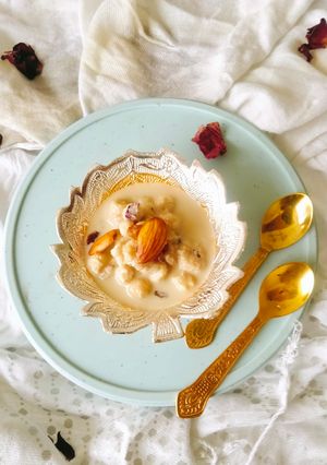 A picture of RAkHI DESSERT MAKHANA JAGGERY KHEER (Gud Makhana Kheer).