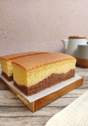 Foto resep Ogura Cake Dua Warna