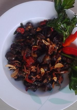 Foto resep Oseng" bekecot B2 pedas