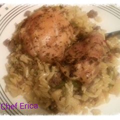 A picture of Chicken Orzo.
