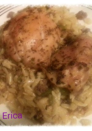 A picture of Chicken Orzo.