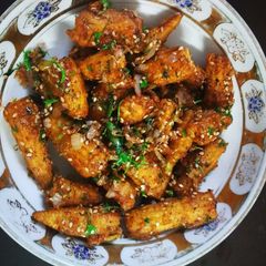 Crispy Chilli Babycorn A picture of Crispy Chilli Babycorn.