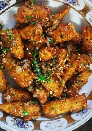 A picture of Crispy Chilli Babycorn.