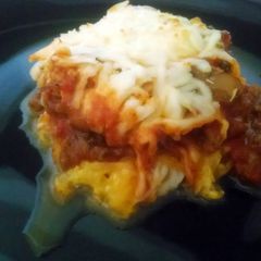 A picture of Spaghetti Squash Pie.