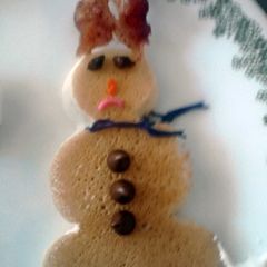 A picture of Snowman Pancakes * christmas *.