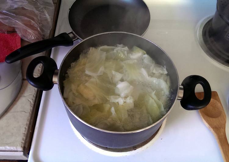 Steps to Prepare Speedy boiled cabbage