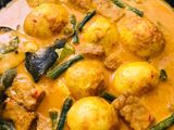 Gulai telur kacang panjang