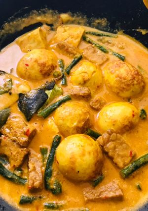 Foto resep Gulai telur kacang panjang