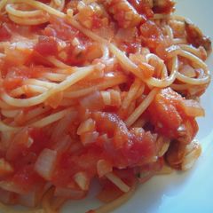 A picture of Spaghetti del Pescatore with Frozen Seafood Mix.