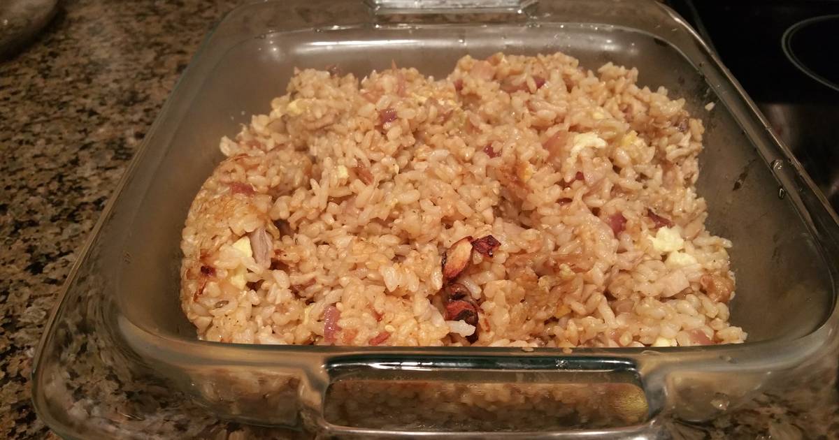 Leftover Thanksgiving Turkey and Mushroom Fried Rice