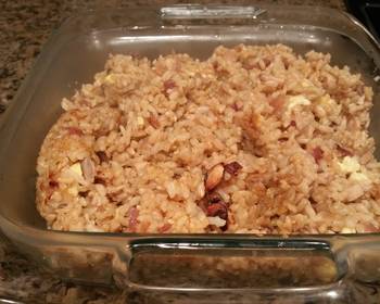 How To Prepare Recipe Leftover Thanksgiving Turkey and Mushroom Fried Rice Delicious Nutritious