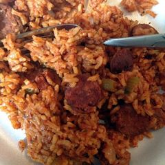A picture of Angie's Red Jambalaya.