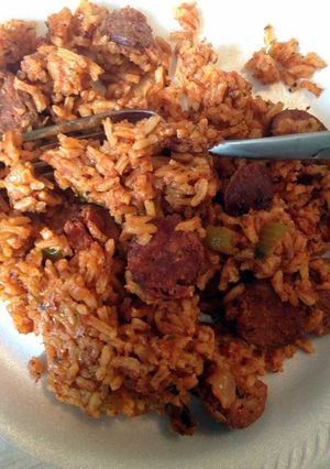 A picture of Angie's Red Jambalaya.