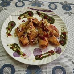 Veg spring roll A picture of Veg spring roll.