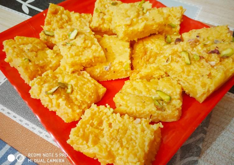 How to Summer At Home Milk Powder Barfi