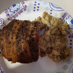 A picture of Seasoned Bacon Wrapped Crock Pot Pork Loin.