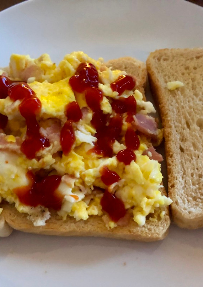 Una foto de Huevos con tocino