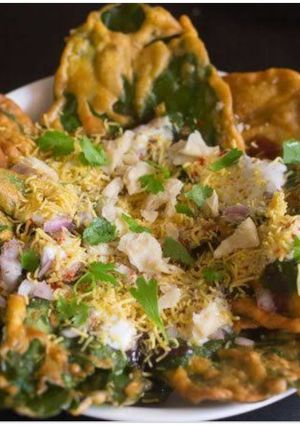 A picture of Palak Patta Chaat.
