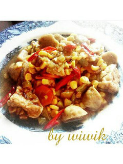 Foto resep Bakso tahu kentang Asam pedas popcorn