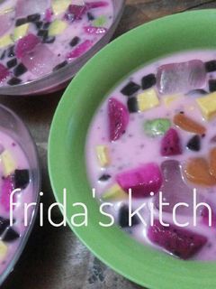 Foto resep Es buah dengan sirup marjan kw