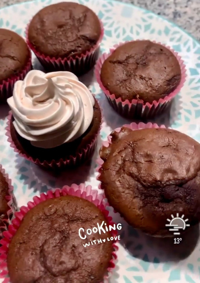 Una foto de Cupcakes de chocolate