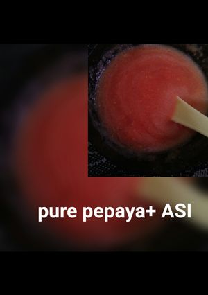 Foto resep 3. Pure pepaya (cemilan) 8m+